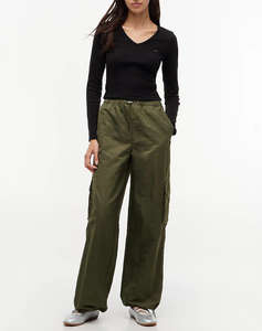 TOMMY JEANS TJW SLIM ESSENTIAL RIB V LS