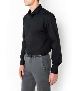 THE BOSTONIANS РИЗА ОТ ПОПЛИН SLIM FIT Plain POPLIN Classic Slim Fit