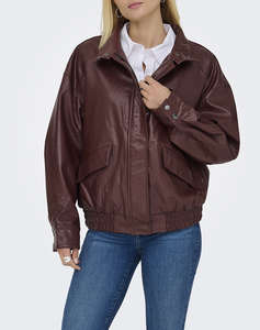 ONLY ONLJULIA FAUX LEATHER OVZ. BOMBER OTW