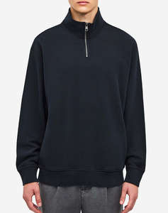 DIRTY LAUNDRY DROPPED SHOULDER HALF-ZIP CREWNECK