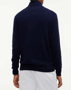 TOMMY HILFIGER PIMA ORG CTN CASHMERE ZIP MOCK