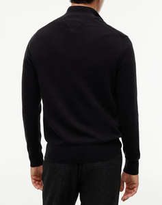 TOMMY HILFIGER PIMA ORG CTN CASHMERE ZIP MOCK