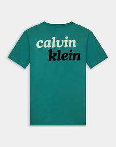 CALVIN KLEIN JEANS FRONT BACK PRINT TEE SS