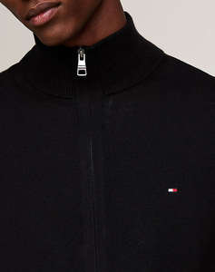 TOMMY HILFIGER PIMA ORG CTN CASHMERE ZIP THRU