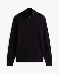 TOMMY HILFIGER PIMA ORG CTN CASHMERE ZIP THRU