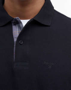 BARBOUR BARBOUR ESSENTIAL L/S TARTAN PIQUE POLO SHIRT