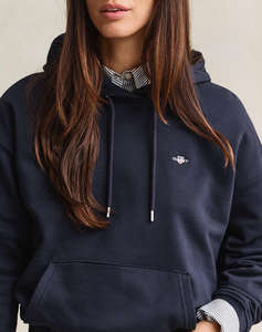 GANT СУИТШЪРТ С ДЪЛЪГ РЪКАВ SHIELD HOODIE