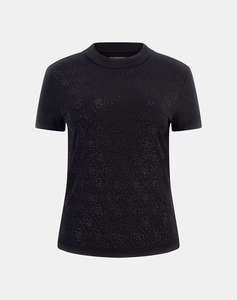 GUESS SS MOCK NECK ALL OVER 4G TEE ДАМСКА БЛУЗА