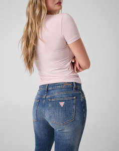 GUESS NEW SS VN MINI LOGO TEE ДАМСКА БЛУЗА