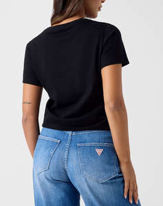 GUESS SS CN SNAKE SCRIPT RHINESTONE ДАМСКА БЛУЗА