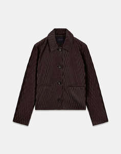 GUESS LS WALKER WAVE PLEATED PU JKT ДАМСКО ЯКЕ