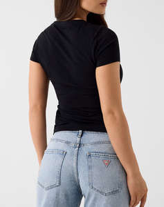 GUESS SS CN GLITTER LOGO TEE ДАМСКА БЛУЗА