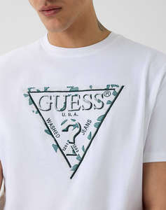 GUESS CN SS TRIANGLE LEAVES EMBROIDE БЛУЗА M