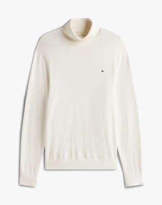 TOMMY HILFIGER PIMA ORG CTN CASHMERE ROLL NECK
