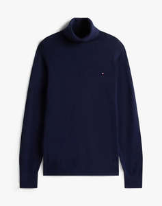 TOMMY HILFIGER PIMA ORG CTN CASHMERE ROLL NECK