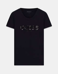 GUESS CN SS LOGO SEGQUINS TEE ДАМСКА БЛУЗА