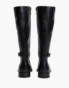 TOMMY HILFIGER TH BUCKLE LEATHER KNEE BOOT