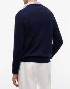 TOMMY HILFIGER PIMA ORG CTN CASHMERE V NECK