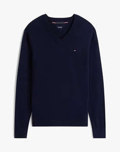TOMMY HILFIGER PIMA ORG CTN CASHMERE V NECK