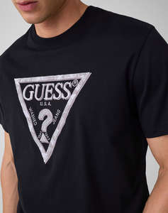 GUESS CN SS TRIANGLE LEAVES EMBROIDE БЛУЗА M