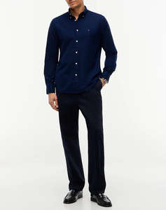 TOMMY HILFIGER FLEX FLANNEL SOLID RF SHIRT