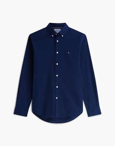 TOMMY HILFIGER FLEX FLANNEL SOLID RF SHIRT