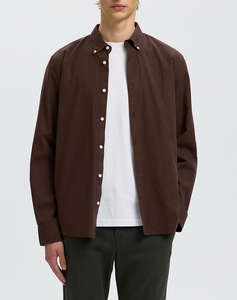 SELECTED SLMCOLE-JAY REG MELANGE LS SHIRT NOOS