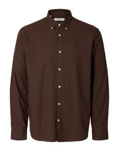SELECTED SLMCOLE-JAY REG MELANGE LS SHIRT NOOS