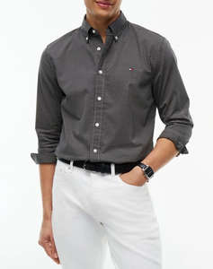 TOMMY HILFIGER FLEX POPLIN GINGHAM RF SHIRT