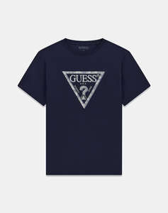 GUESS CN SS TRIANGLE LEAVES EMBROIDE БЛУЗА M