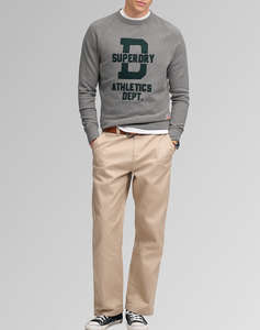 SUPERDRY ATH FELT APPLIQUE RELAXED CREW МЪЖКИ СУИЧЪР