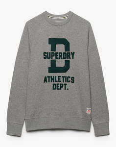 SUPERDRY ATH FELT APPLIQUE RELAXED CREW МЪЖКИ СУИЧЪР
