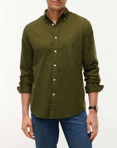 TOMMY HILFIGER FLEX FLANNEL SOLID RF SHIRT