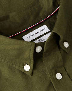 TOMMY HILFIGER FLEX FLANNEL SOLID RF SHIRT