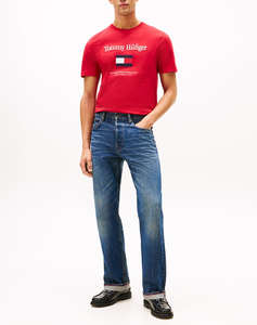 TOMMY HILFIGER TOMMY EMBRO FLAG TEE
