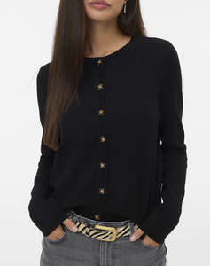 VERO MODA VMSABA PLAIN LS O-NECK CARDIGAN NOOS