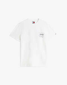 TOMMY JEANS TJM REG SIGN FLAG SS TEE EXT