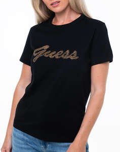 GUESS SS CN BEADS SCRIPT TEE ДАМСКА БЛУЗА