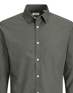 JACK&JONES JREBGAVIN SOLID SHIRT LS NOOS