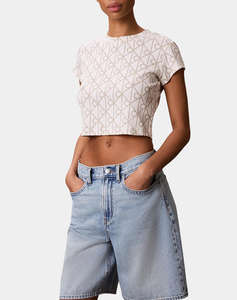 CALVIN KLEIN JEANS A- MONOLOGO BABY TEE
