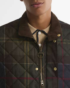 BARBOUR BARBOUR ICONS TARTAN LOWERDALE QUILTED GILET