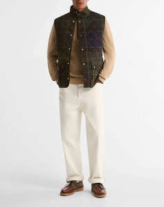 BARBOUR BARBOUR ICONS TARTAN LOWERDALE QUILTED GILET