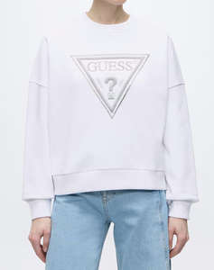 GUESS CN TRIANGLE GLITTER SWEATSHIRT ДАМСКИ СУИЧЪР
