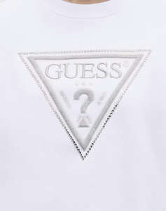 GUESS CN TRIANGLE GLITTER SWEATSHIRT ДАМСКИ СУИЧЪР