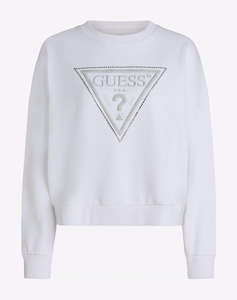 GUESS CN TRIANGLE GLITTER SWEATSHIRT ДАМСКИ СУИЧЪР