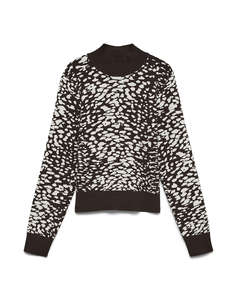 VERO MODA VMARIA ART LS HIGH-NECK PULLOVER GA