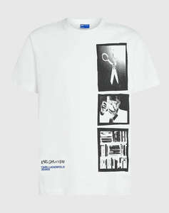 KARL LAGERFELD JEANS KLJ REG KARL POLAROID TEE