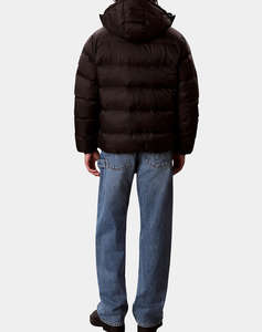 CALVIN KLEIN JEANS LS NYLON ZIP OFF HOOD DOWN PUFFE