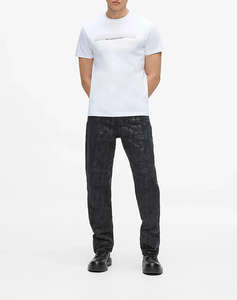 KARL LAGERFELD JEANS KLJ SLIM STRIPES LOGO TEE