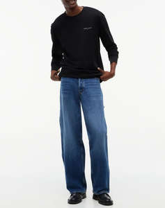 TOMMY JEANS TJM SLIM CHEST LINEAR LS TEE EXT